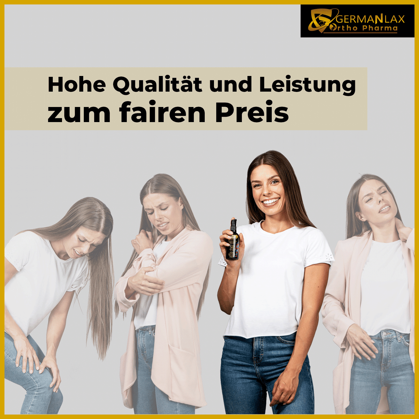 Frau mit schmerzen