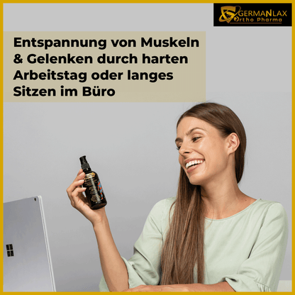 Frau schaut Relax & refresh Mommys Relaxant an 