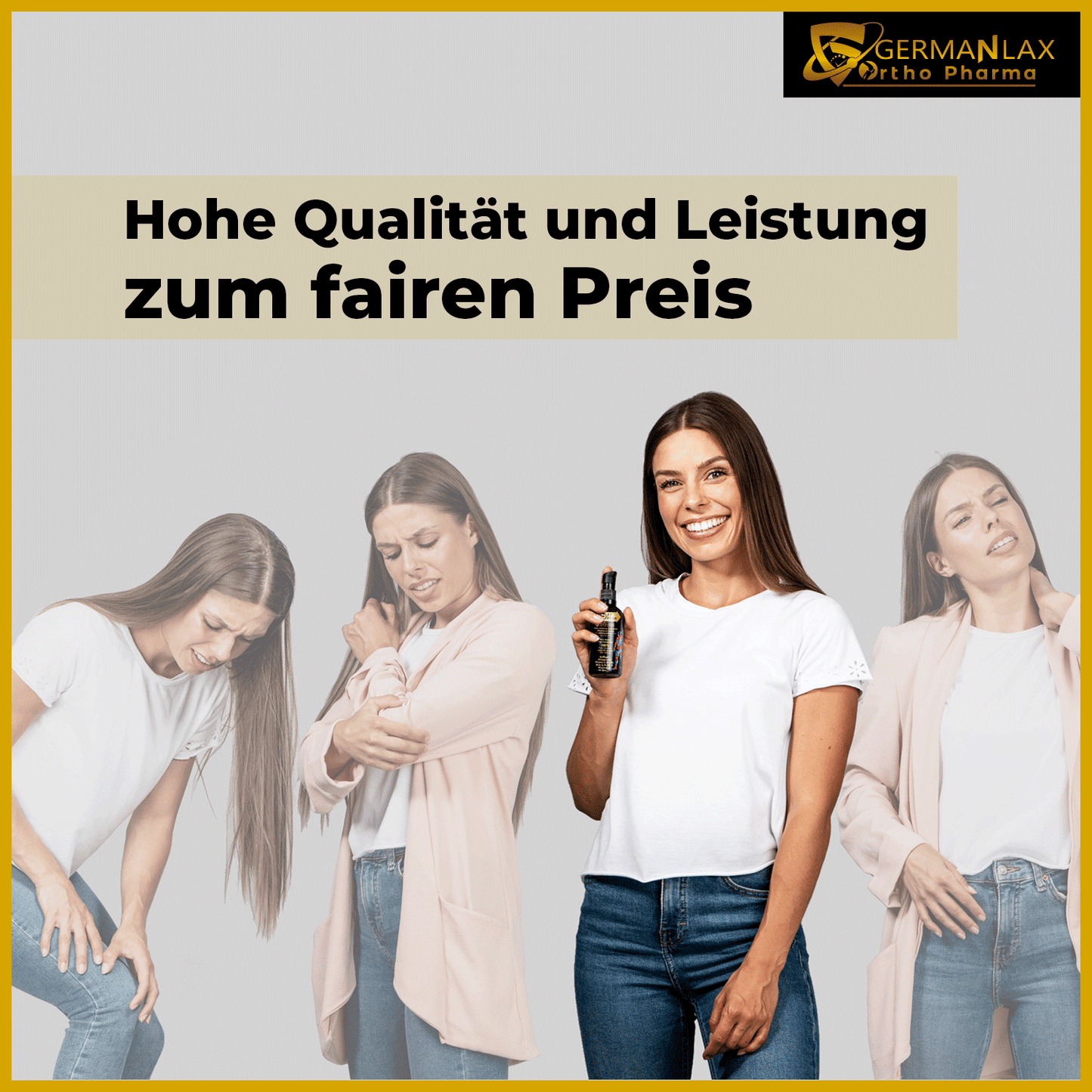 Frau mit schmerzen 